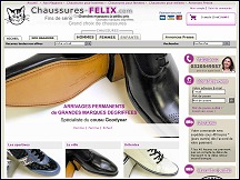 Aper�u du site Chaussures Felix - chaussures de marque au prix discount