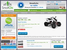 Aper�u du site Small Clic - ench�res invers�es en ligne