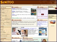 Aperçu du site Portail Sentoo - Le nouveau regard internet sur le monde