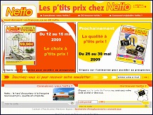 Aperu du site Netto.fr - magasins de hard discount alimentaire Netto