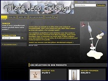 Aperu du site Galets Dco & Design - objets dcoratifs uniques en galets du Rhin