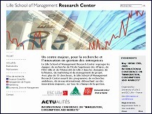 Aper�u du site Lille School of Management Research Center