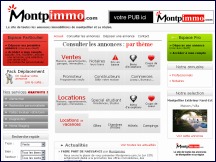 Aperu du site MontpImmo - petites annonces immobilires de Montpellier et sa rgion
