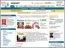 Aperçu du site Amazon - librairie en ligne, livres sur Amazon, DVD et CD musique