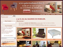 Aper�u du site Galeries du Mobilier - vente de meubles � prix discount