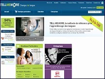 Aperu du site TellMeMore - apprenez les langues etrangres avec Tell me More