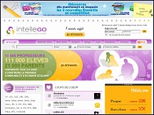 Aper�u du site Intellego - espace d'entreaide scolaire