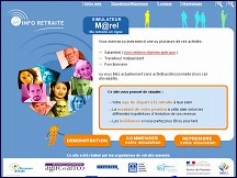 Aper�u du site Marel - simulateur de retraite en ligne, �ge de d�part et montant pension