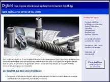 Aper�u du site Solid Edge - formation, consulting et d�veloppements par Digicad