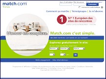 Aperçu du site Match.com - Rencontres sur le net