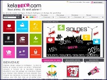 Aper�u du site Keladeco - objets d�co originaux, design et tendance
