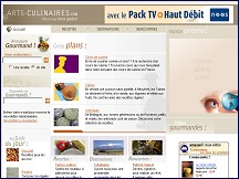Aperçu du site Arts-culinaires.com