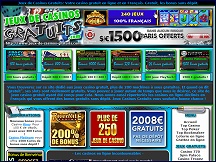 Aper�u du site Jeux de Casinos Gratuits - machines � sous gratuites et bonus sans d�p�t