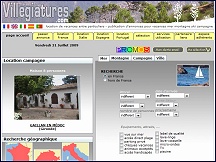 Aperu du site Villegiatures.com - annonces de locations saisonnires, locations vacances