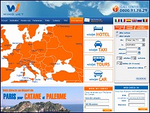Aper�u du site Wind Jet - compagnie a�rienne italienne lowcost