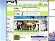 Aper�u du site Lycos Sport