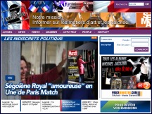 Aperu du site Les Indiscrets - dernires nouvelles de la vie politique franaise