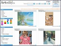 Aperu du site Artoday.eu - reproductions de tableaux, peintures, aquarelles et photos