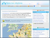 Aperu du site Note ton Diplme - guide des diplmes et formations en France