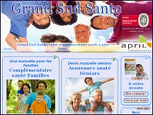 Aper�u du site Grand Sud Sant� - assurance sant�, devis gratuit mutuelle sant�