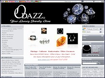 Aperu du site Bijoux Odazz - bijoux fantaisie, bijoux argent, accessoires de coiffure