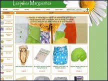 Aperu du site Les Jolies Marguerites - articles de puriculture et de soins pour bbs