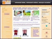 Aperu du site Webodepot.com - vtements occasion de marque pour bbs et enfants