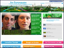 Aperu du site Les Euronautes - portail d'information pour les jeunes en Europe