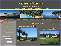 Aperu du site Agence Expert Immo - spcialiste d'immobilier golfe de Saint Tropez
