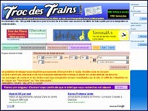 Aperçu du site Troc des Trains - petites annonces de revente de billets de train