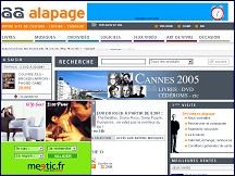 Aperu du site ALaPage - livres, vido, DVD sur Alapage.com