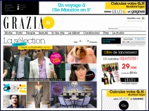 Aperu du site Grazia Magazine - hebdomadaire fminin, dition Grazia en ligne 