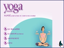 Aperu du site Yoga Magazine