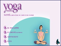 Aperçu du site Yoga Magazine