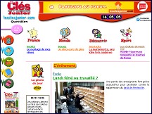 Aperçu du site Les Clés de l'Actualité Junior