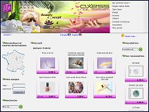 Aperçu du site Laboratoires Vitys - produits pour les ongles Axess Nail System