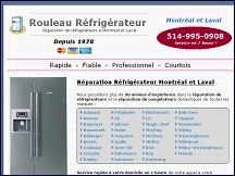 Aperu du site Rouleau Rfrigrateur - rparation rfrigrateurs Montral et Laval