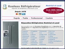 Aper�u du site Rouleau R�frig�rateur - r�paration r�frig�rateurs Montr�al et Laval
