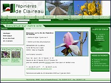 Aper�u du site P�pini�res de Claireau - arbres, arbustes, haies, plantes pour jardins et parcs