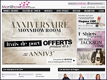 Aper�u du site Mon Showroom - pr�t-�-porter f�minin � petits prix