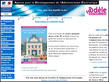Aperçu du site Agence pour le Développement de l’Administration Electronique