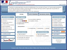 Aperu du site Legifrance - Le service public de l'accs au droit