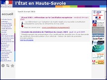 Aperçu du site Préfécture de la Haute-Savoie