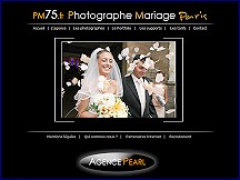 Aperu du site Photographe-Mariage-Paris.net - photographes, spcialistes de mariage