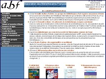 Aperçu du site ABF - Association des bibliothécaires français
