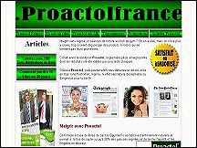 Aper�u du site Proactol - le premier capteur de graisse Bio, pour maigrir rapidement