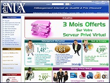 Aperu du site phpNUX - hbergement de sites web  prix discount