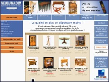 Aper�u du site Meublama - meubles sur mesure en noyer, ch�ne et merisier