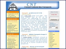 Aperçu du site Le Conseil National des Transports