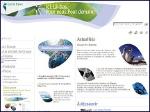 Aperçu du site Gaz de France
